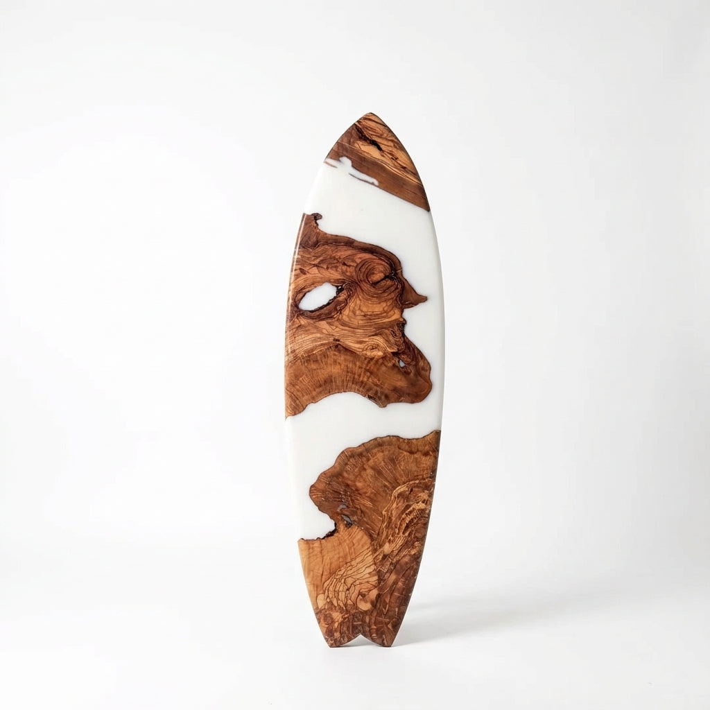 Olivewood Flow Resin Art Panel