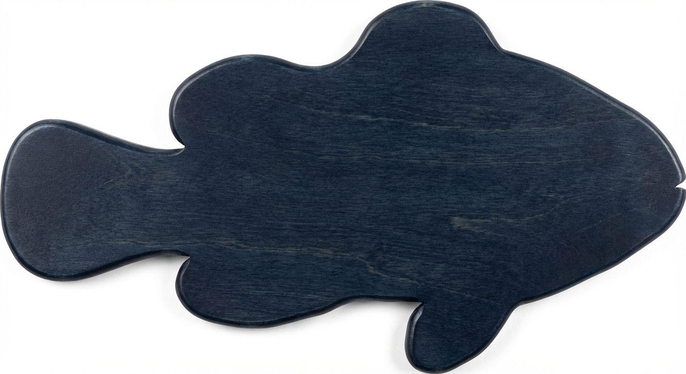 Oceanic Carved Wood Wall Art Panel - Freeform (Midnight Sky)