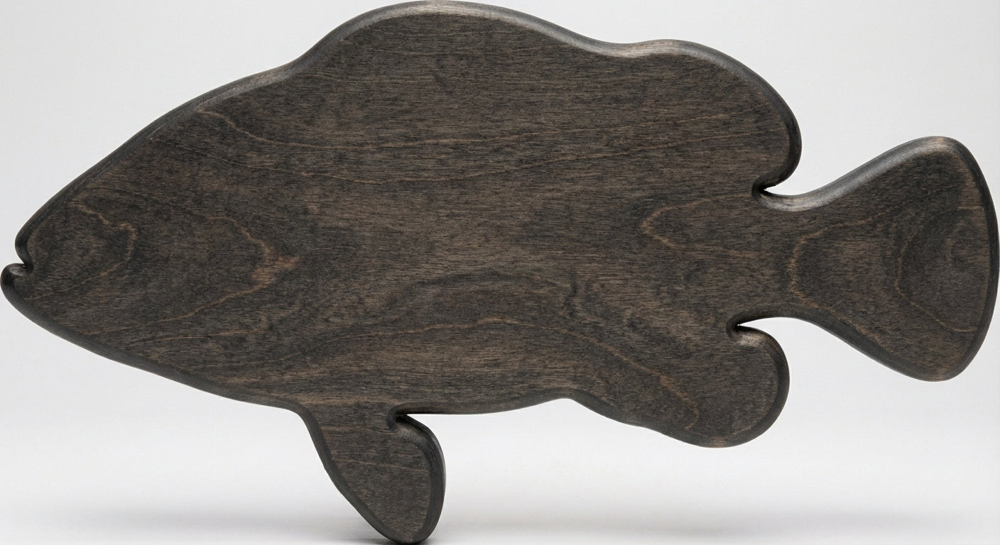 Coastal Currents Carved Wood Wall Art - Freeform (Charcoal)
