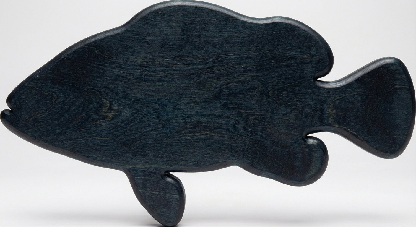 Coastal Currents Carved Wood Wall Art - Freeform (Midnight Sky)