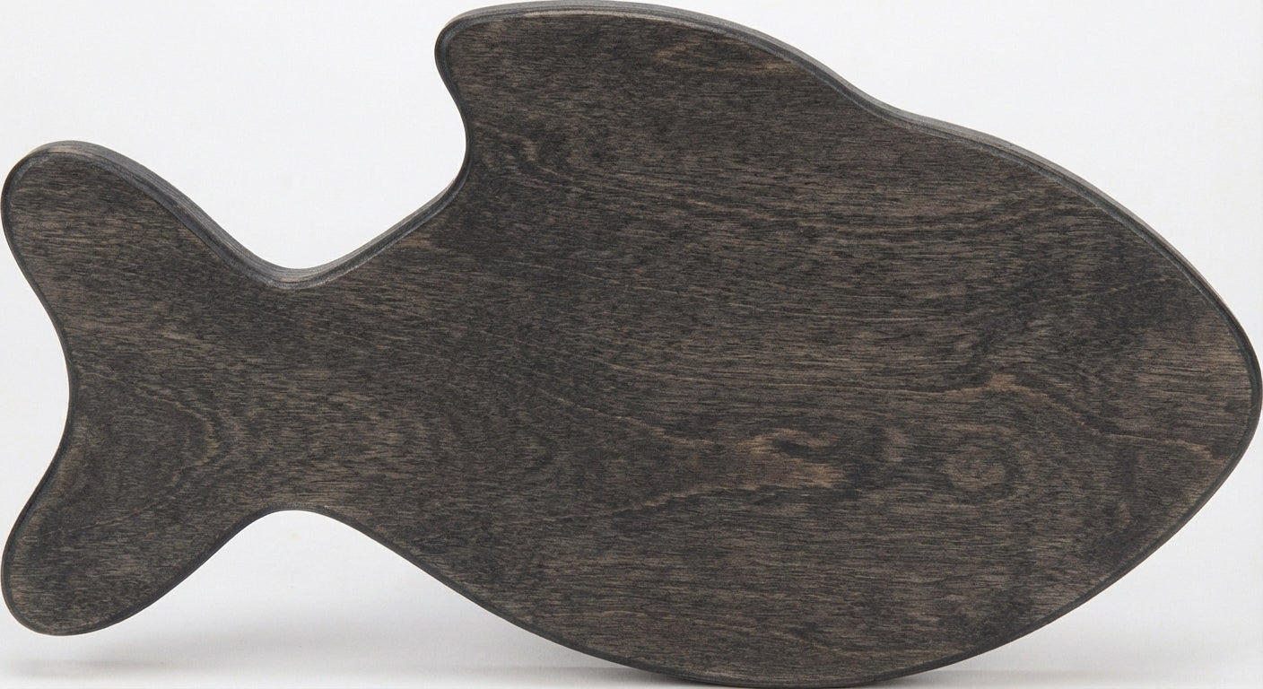 Oceanic Drift Wood Wall Art Panel - Freeform (Charcoal)