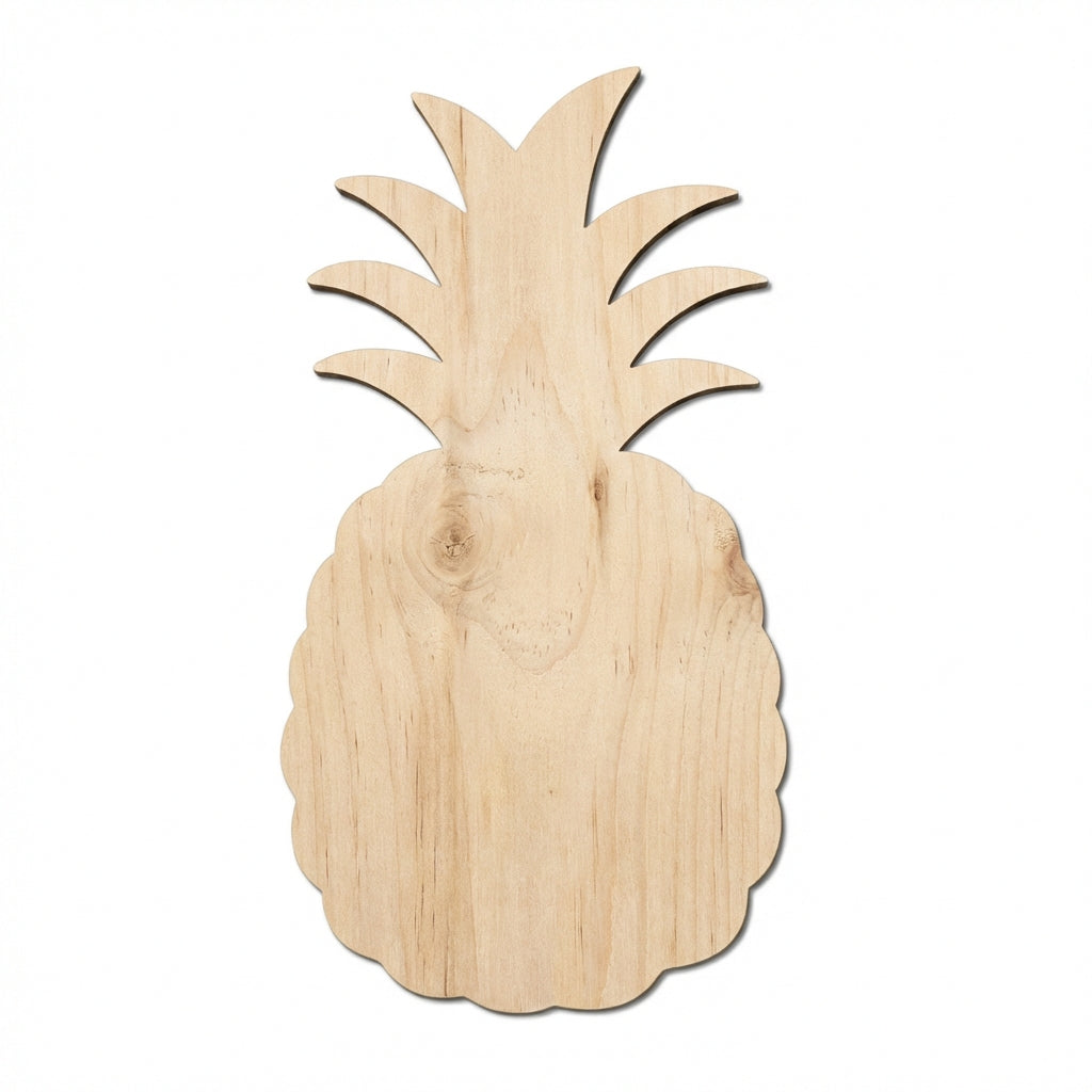Pineapple Wood Wall Art Carved Wood Wall Art Panel - Freeform (Natural)