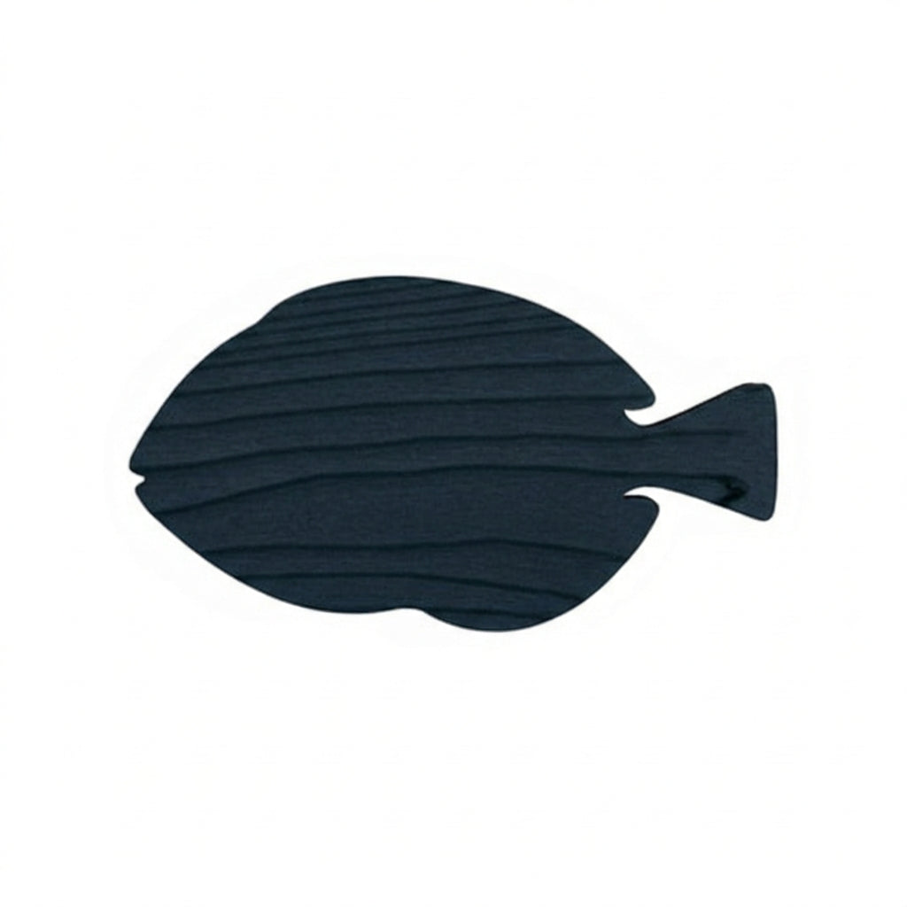 Blue Tang Wood Wall Art Carved Wood Wall Art Panel - Freeform (Midnight Sky)