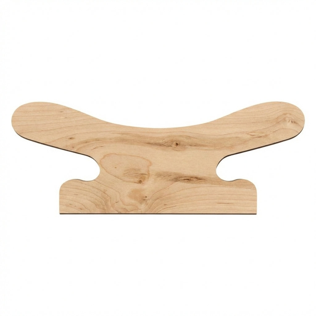 Boat Cleat Wood Wall Art Carved Wood Wall Art Panel - Freeform (Natural)