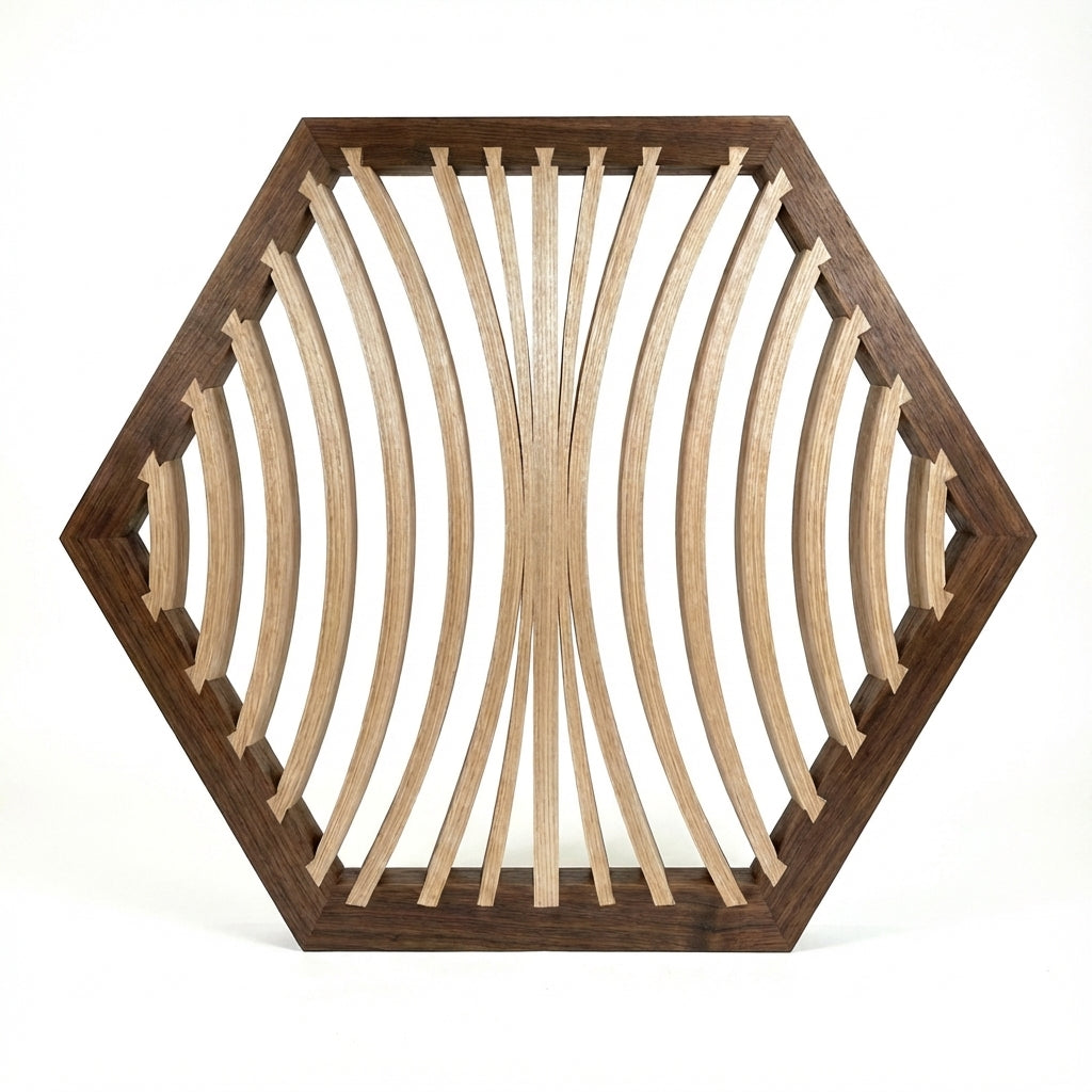Aura: Sculpted Wood Radiance Wall Art