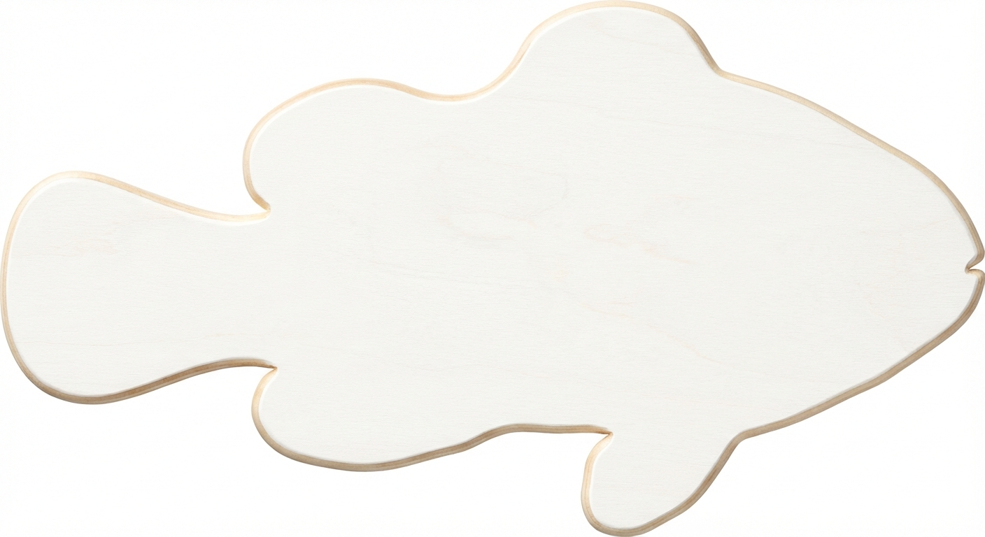 Oceanic Carved Wood Wall Art Panel - Freeform (Cotton White)