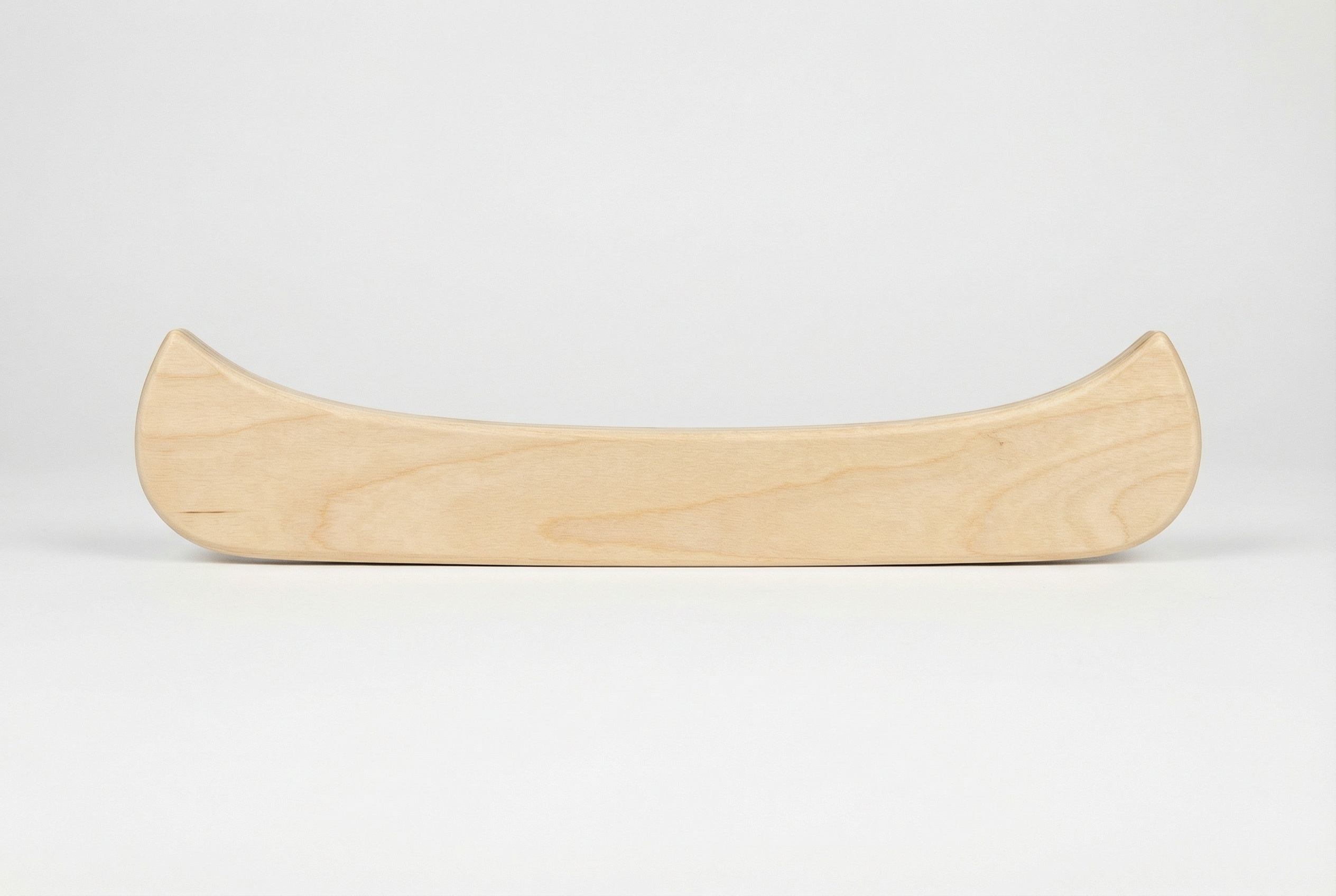 Canoe Carved Wood Wall Art Panel - Freeform (Natural)