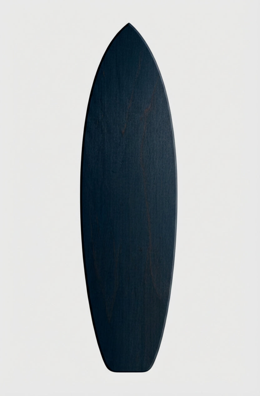 Stand-Up Paddleboard Carved Wood Wall Art Panel - Freeform (Midnight Sky)