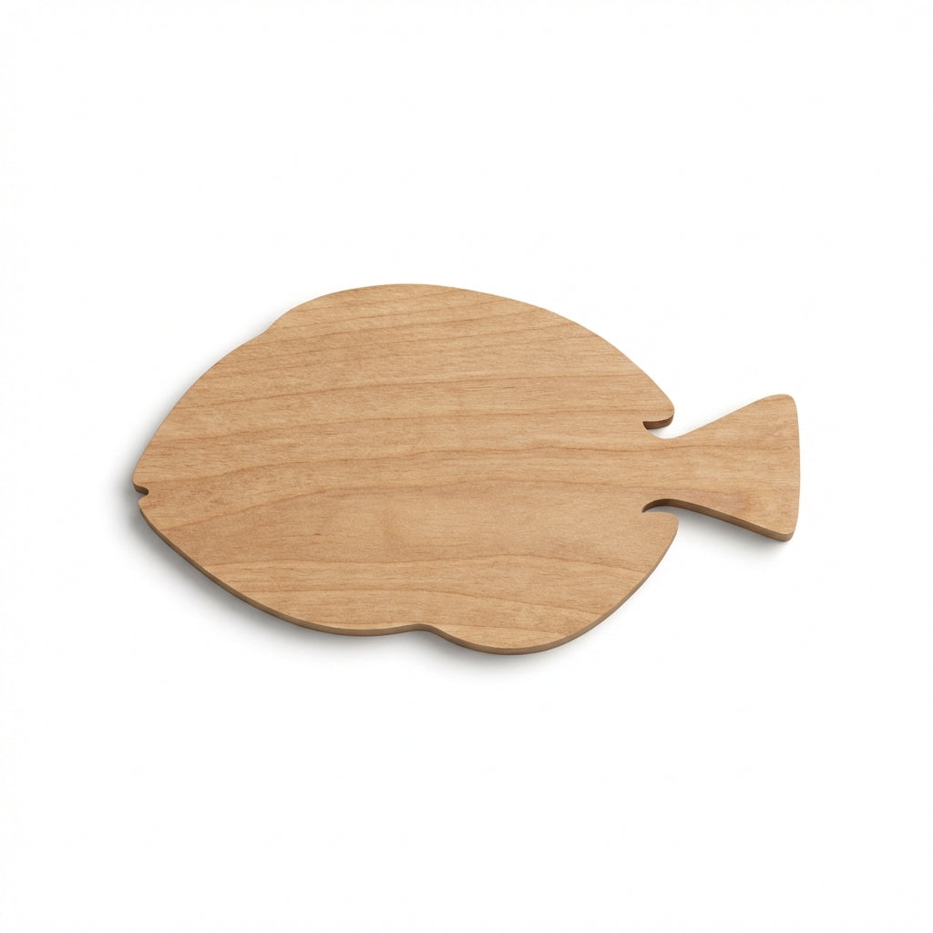 Blue Tang Wood Wall Art Carved Wood Wall Art Panel - Freeform (Natural)