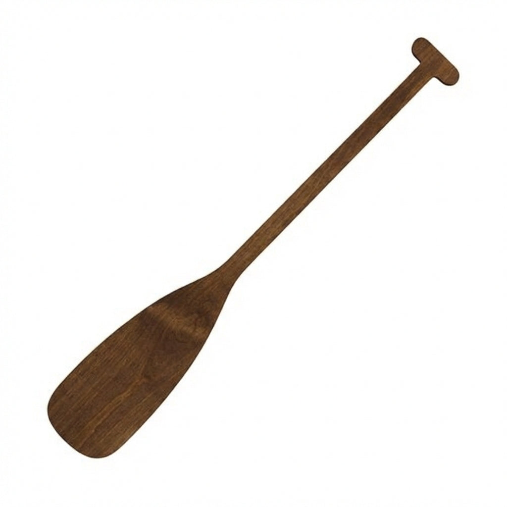 Boat Oar Wood Wall Art Carved Wood Wall Art Panel - Freeform (Fern)