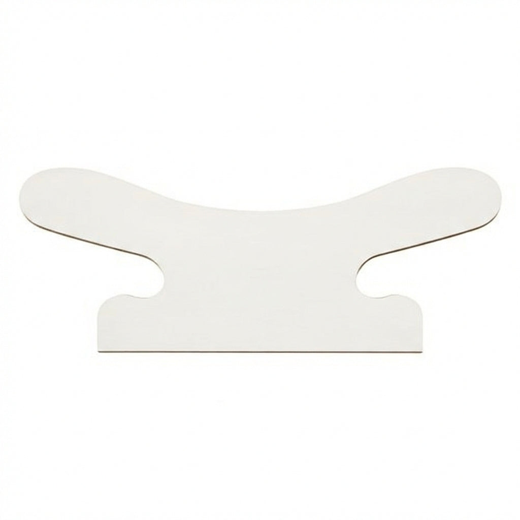 Boat Cleat Wood Wall Art Carved Wood Wall Art Panel - Freeform (Cotton White)