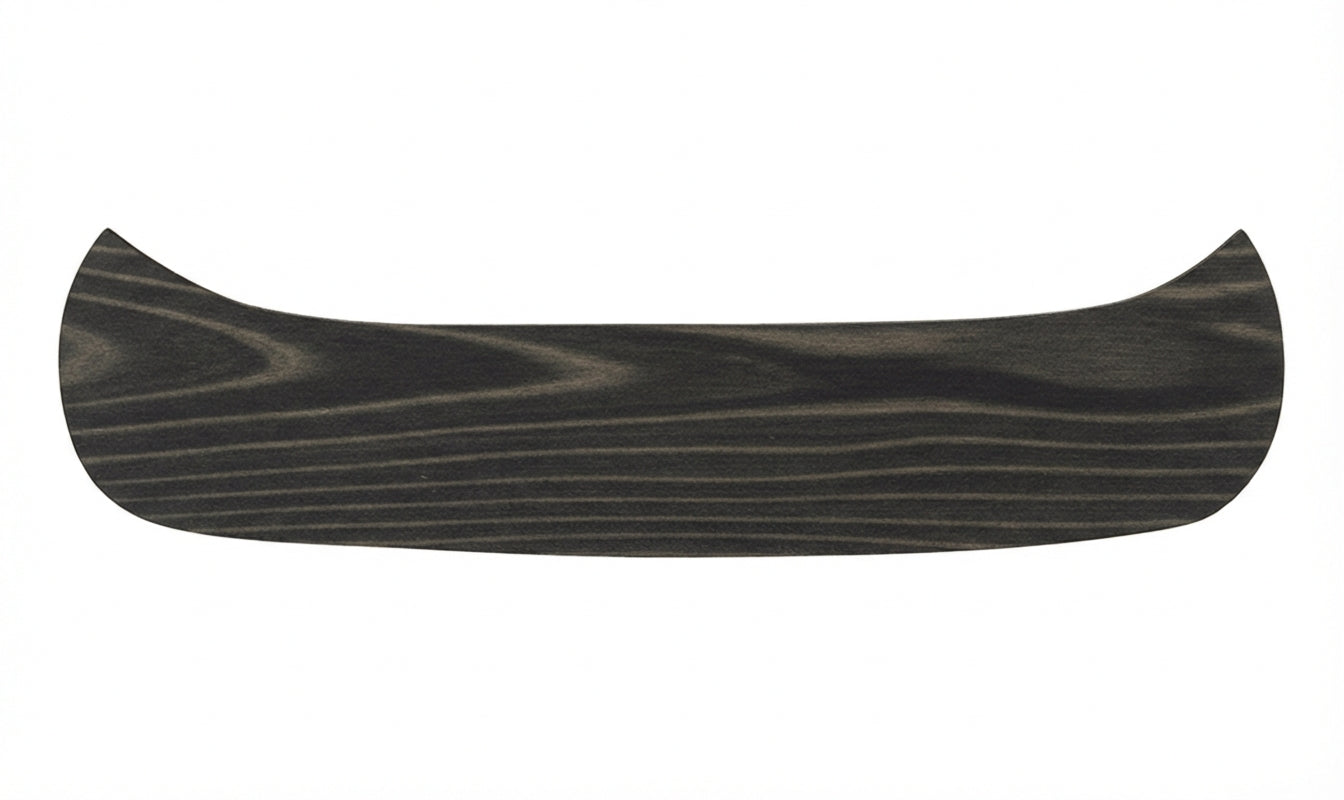 Canoe Wood Wall Art Carved Wood Wall Art Panel - Freeform (Charcoal)